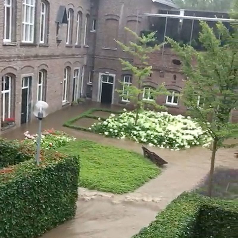 Tijdelijke herbestemming klooster ivm wateroverlast