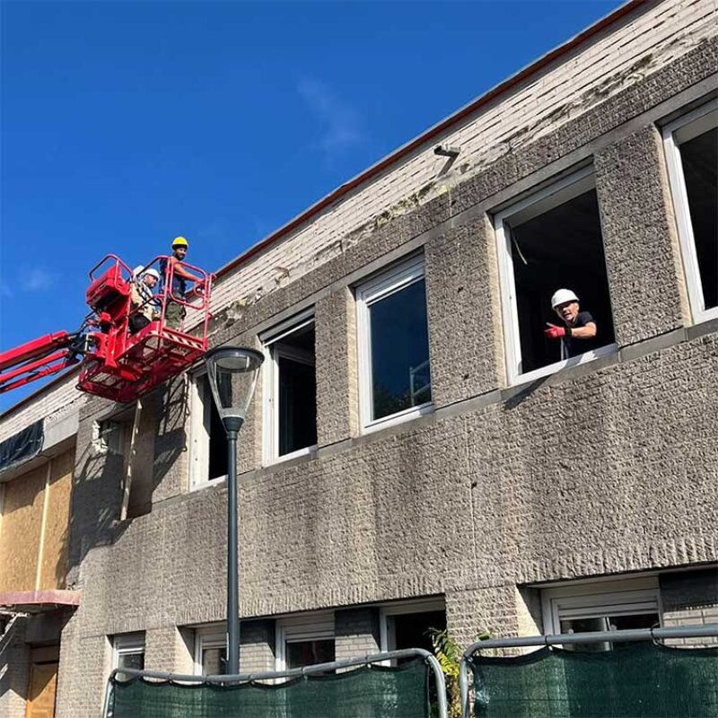 Een nieuwe gevel voor de achterbouw van Raadhuis aan de Drink